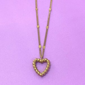 Collar Corazón Burbuja